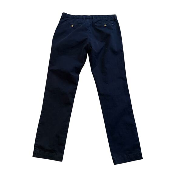 Polo Ralph Lauren Mens Stretch Slim Fit Chino Pants Navy Blue Straight Leg 32x32 - Picture 4 of 14